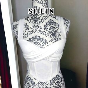 SHEIN Corset Style Crop Top- Small